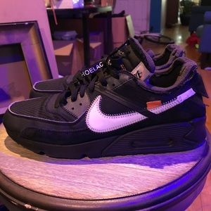 NIKE AIR MAX 90 OFFWHITE BLACK